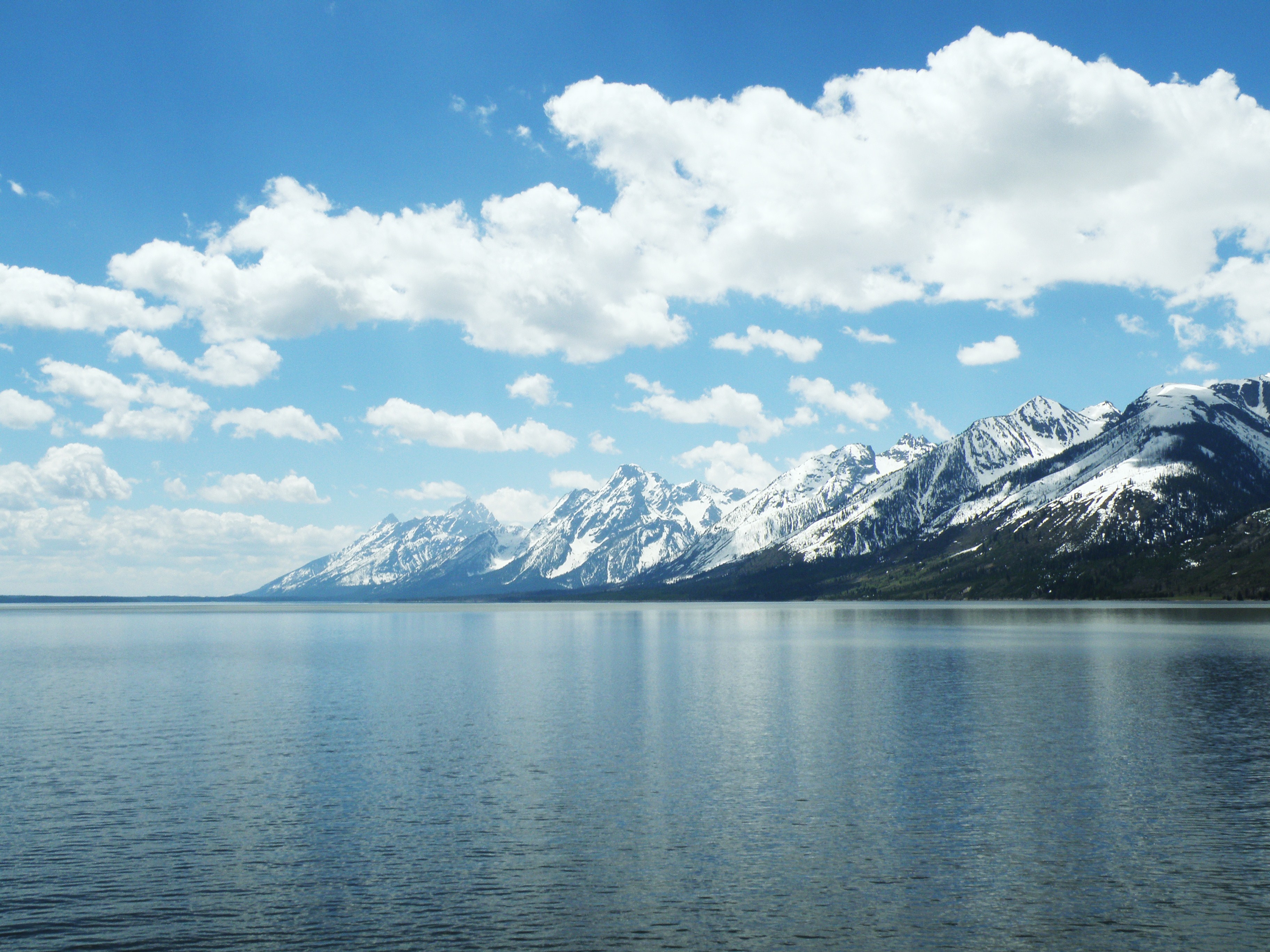 Pegunungan Teton Dari Seberang Danau Jackson